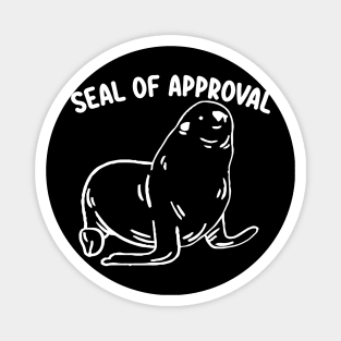 seal of approval funny seal ocean life Magnet